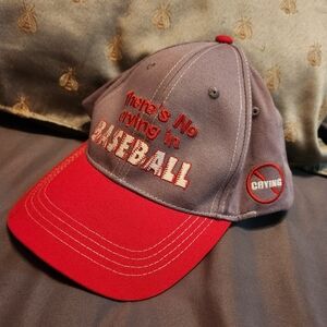 Red and Gray Baseball Cap